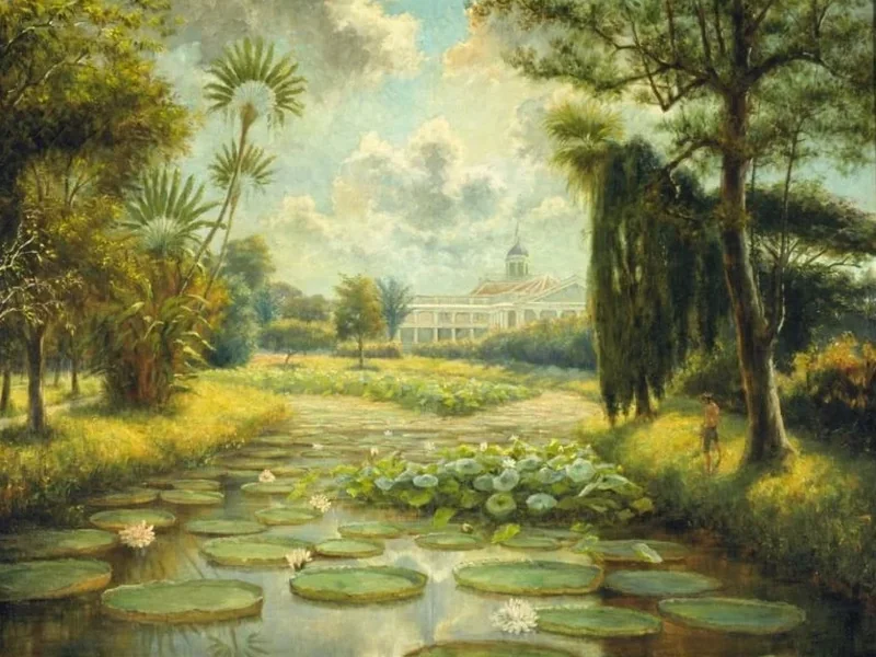 1861-Max Fleischer - Giardino botanico di Bogor
